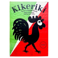 Poster grafico di Cock-a-Doodle Dandy di Seán O'Casey, eseguito a Berlino nel 1970.