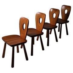 Set di sedie svedesi in pino di Bo Fjaestad per Arvika Konsthantverk, 1930