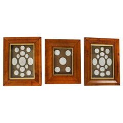 Antique Set of Three Box Framed Grand Tour Intaglios 19th Century