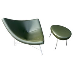 George Nelson for Herman Miller early original Coconut Chair and ottoman