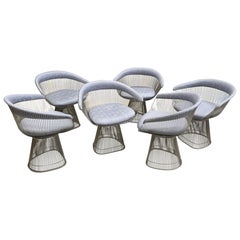 Set of 6 Warren Platner for Knoll Armchairs