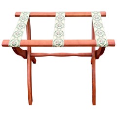 Vintage Scheibe Folding Wooden Luggage Rack