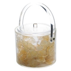 Christian Dior Cubitera de Lucite con Lunaria Seca, hacia 1970