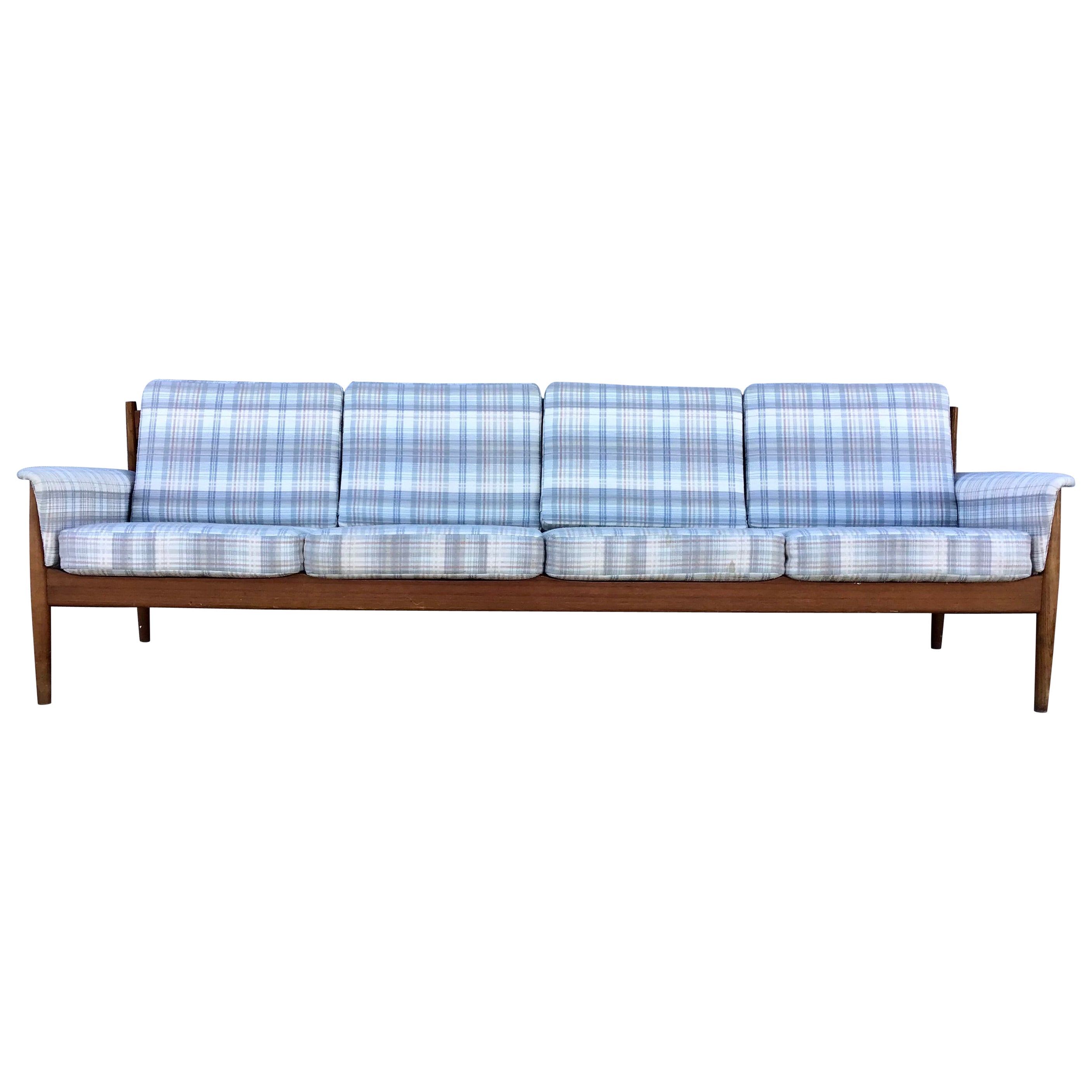 Mid 20th Century Grete Jalk for France & Sons 4 Seater Danish Modern Sofa