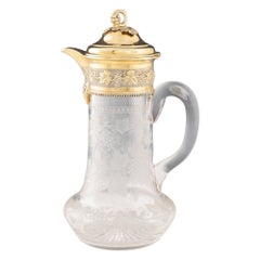 Antique Silver Gilt Claret Jug Garrard London 1882