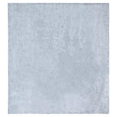 Tapis de soie gris contemporain