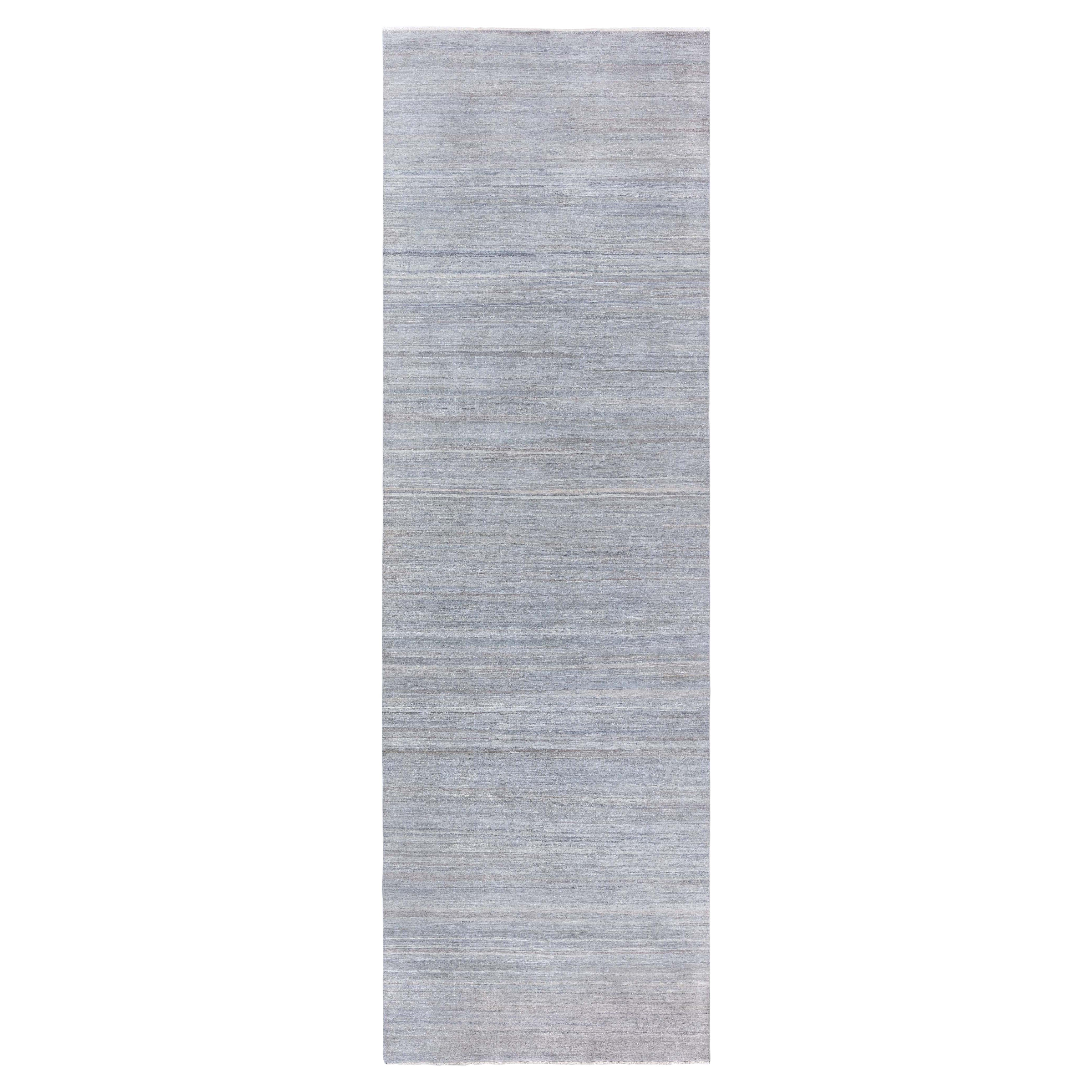 Contemporary Gray Hand-Knotted Wool Rug by Doris Leslie Blau