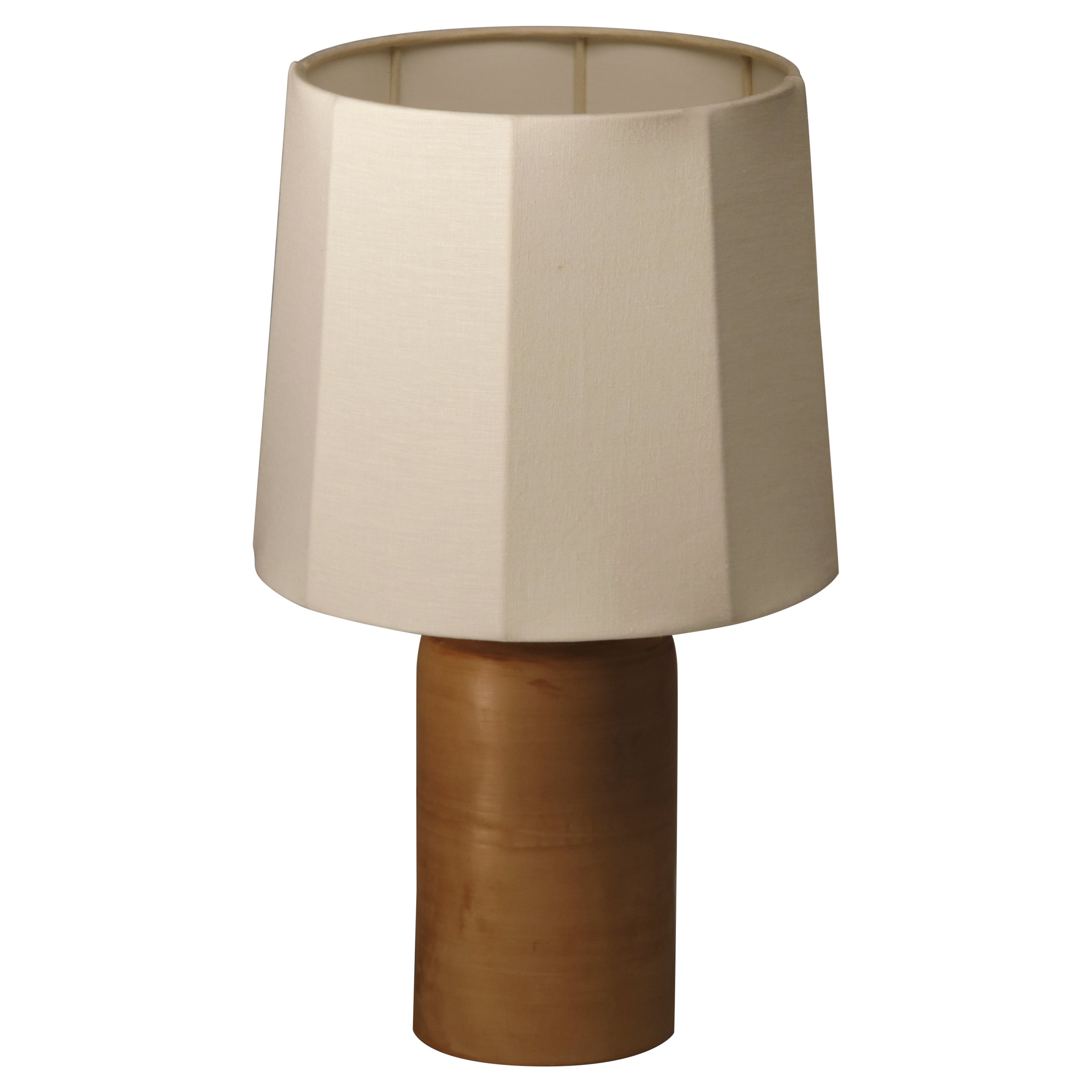Lámpara de Sobremesa Sonora Blanca Pequeña de Lino by NASSI en venta
