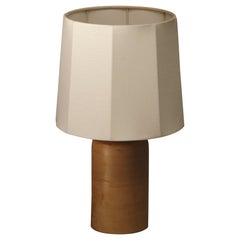 Lampada da tavolo piccola Sonora in lino bianco di NASSI