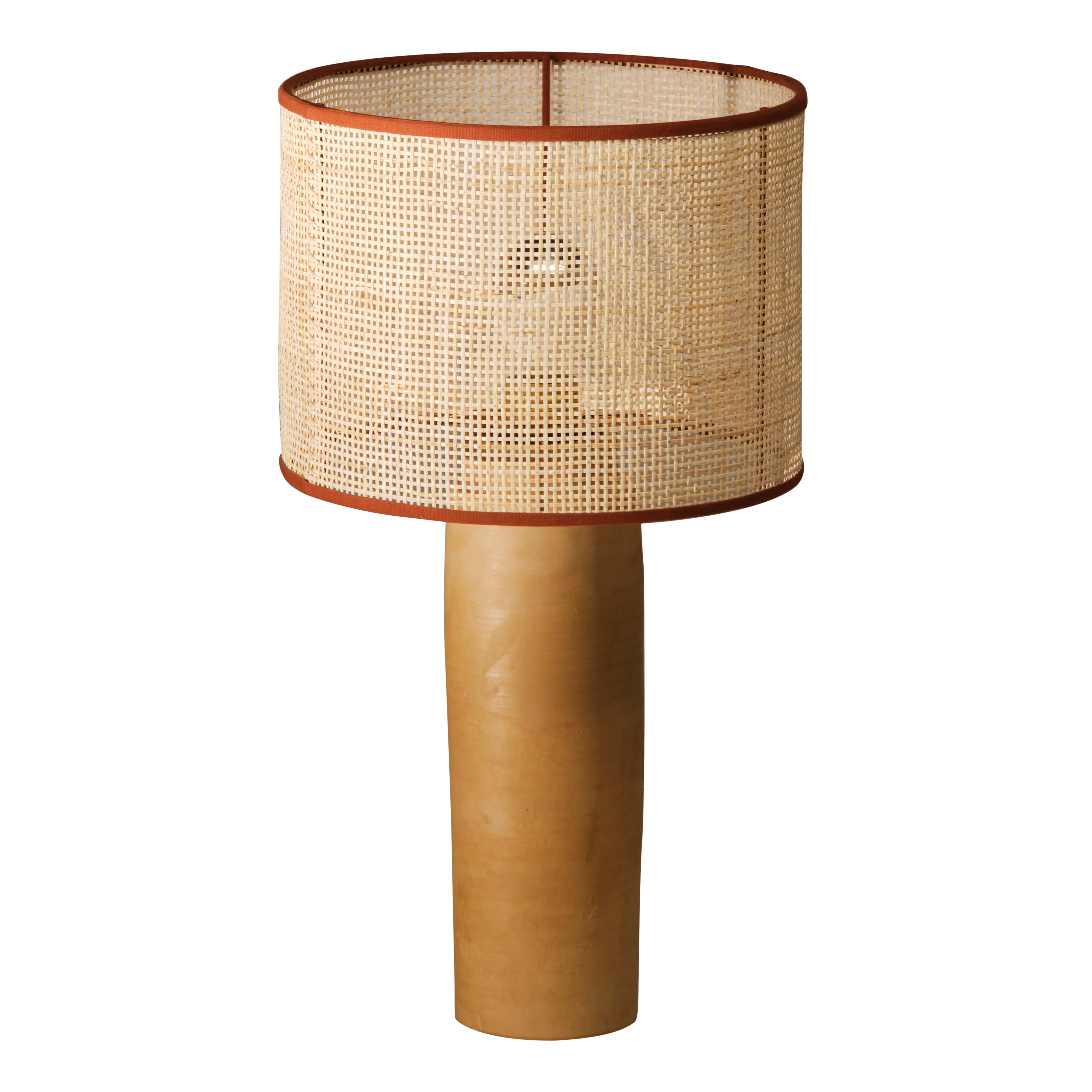 Pequeña Lámpara de Mesa Sonora II de Ratán by NASSI