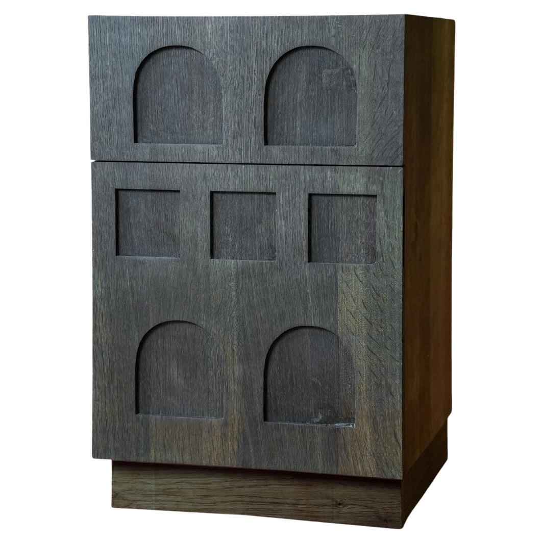 Terrace English Oak Fumed Wood End Table