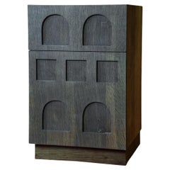 Mesa auxiliar de madera ahumada de roble inglés Terrace