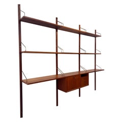 3-Bay Teak Wall Unit by Poul Cadovius