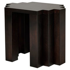 Taburete Cadence - Taburete / Mesa auxiliar Brutalista en Roble Europeo by Mokko