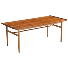 Couchtisch von Alf Svensson, Teakholz, Eiche, Schweden, 1950er Jahre