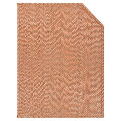 Rug & Kilim’s Modern Abaca Rug in Orange and Beige Tones