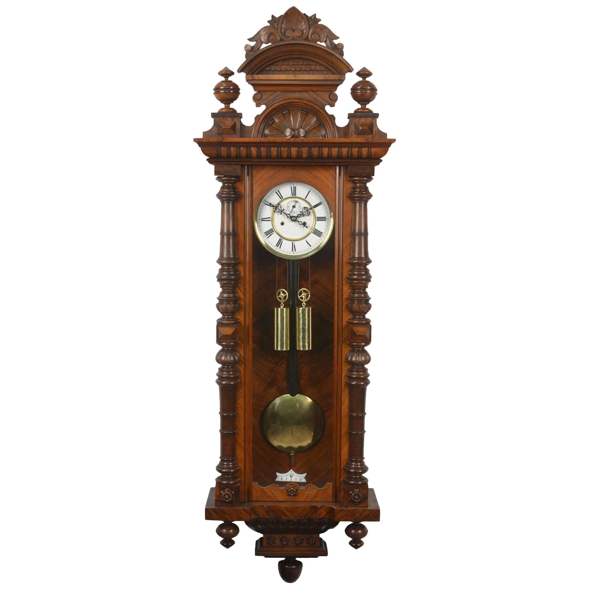 Walnut Vienna Wall Clock
