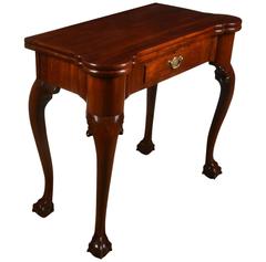 George II Mahogany Games Table