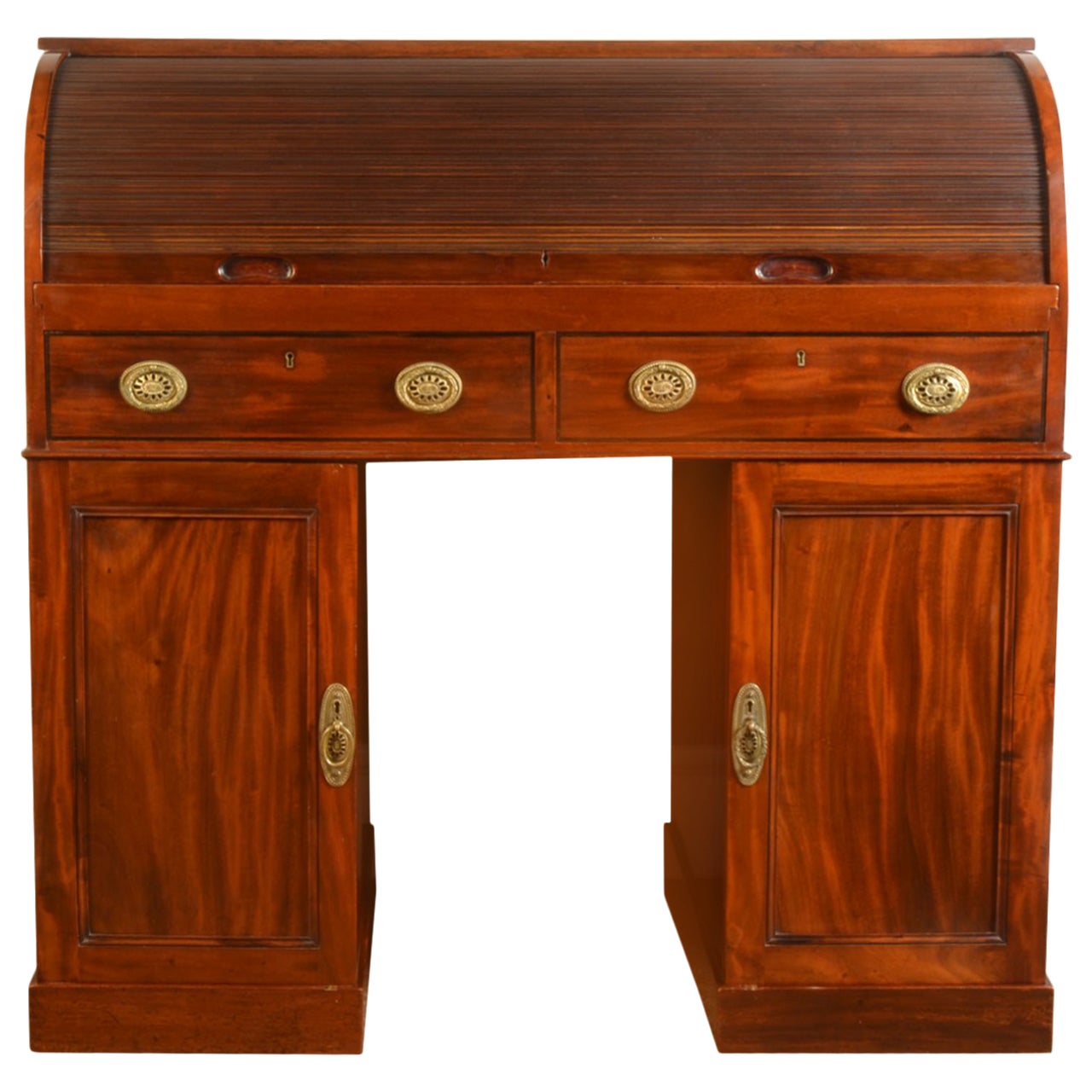 Andreas Hansen Danish Roll Top Writing Desk at 1stDibs