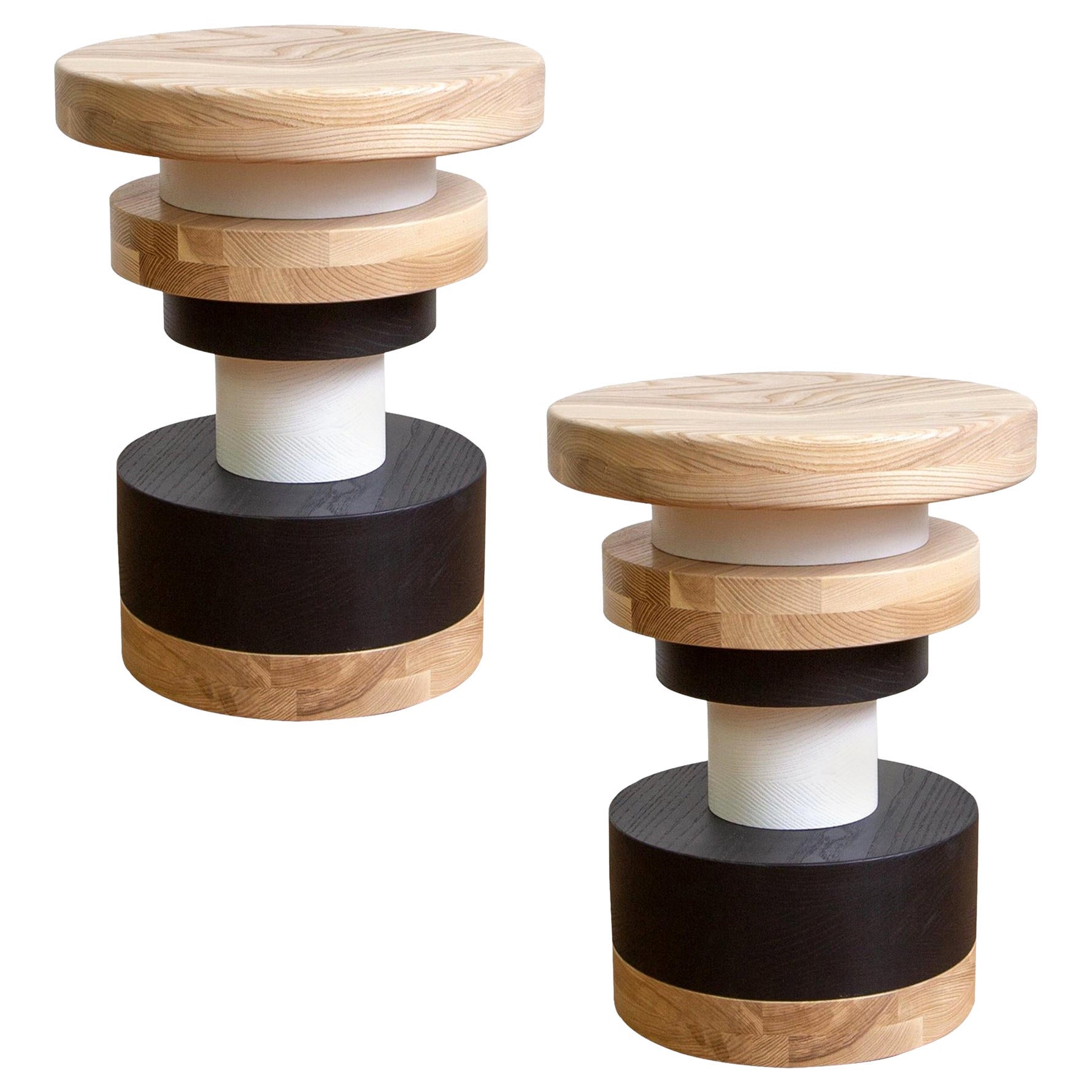 Pair of Low Sass Stool from Souda, Dining Chair, Seating, Shape A