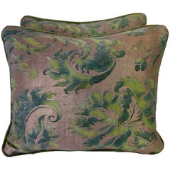Paar Fortuny-Textil-Kissen