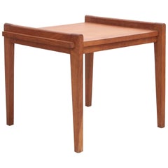 Rare Rene Gabriel Side Table in Solid Oak