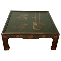 Table basse chinoiserie Mario Buatta des années 1970 de John Widdicomb