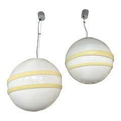 Lampe suspendue Saturn Ball de Murano par Murano Due, Italie, années 1990