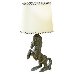 20th Century, Riccardo Scarpa Bronze Table Lamp 1950s