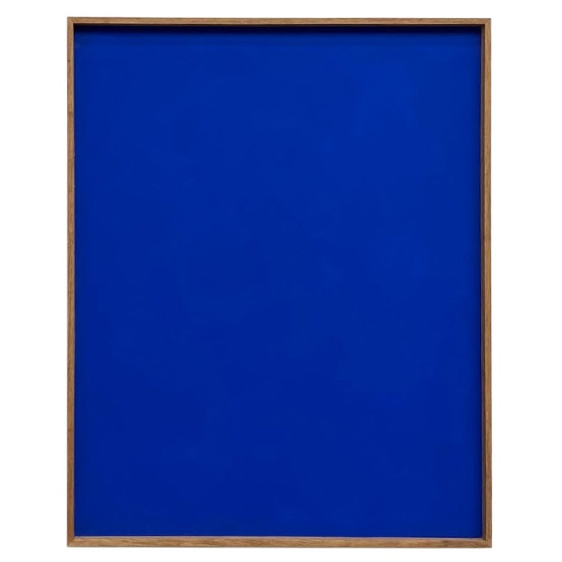 Grande quadro contemporaneo A. Klein blu in vendita