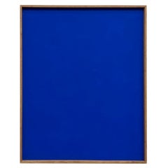 Gran cuadro azul Klein contemporáneo