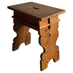 Early 20th century Martin Nyrop Stool, for Copenhagen Town Hall, C. 1905