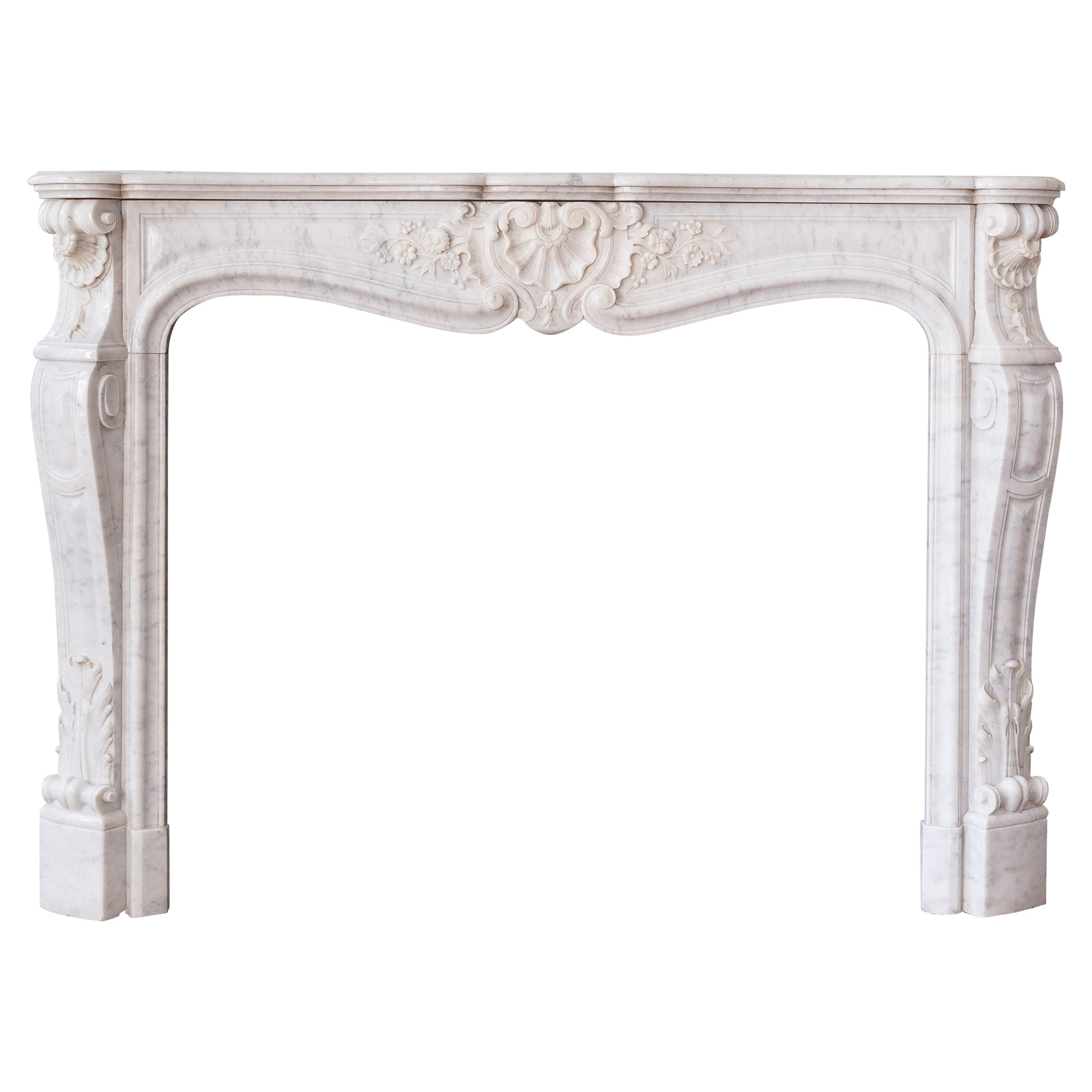 Französischer Kamin im Louis XV.-Stil des neunzehnten Jahrhunderts
