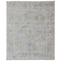 Contemporary Turkish Angora Oushak Rug For Sale at 1stdibs