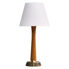 ASEA, Lampada da tavolo, Ottone, Wood, Svezia, anni '50