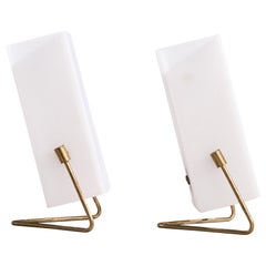Korumo, Table Lamps, Brass, Acrylic, Finland, 1950s