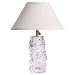 Reijmyre Glasbruk, lampada da tavolo, metallo, vetro, Svezia, anni '1960