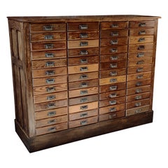Vintage Apothecary Cabinet with 52 Drawers
