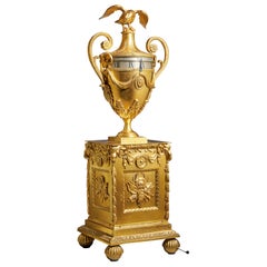 A Unique 18th Century Georgian Urn Clock by Paul Rimbault, Soho London, 1770