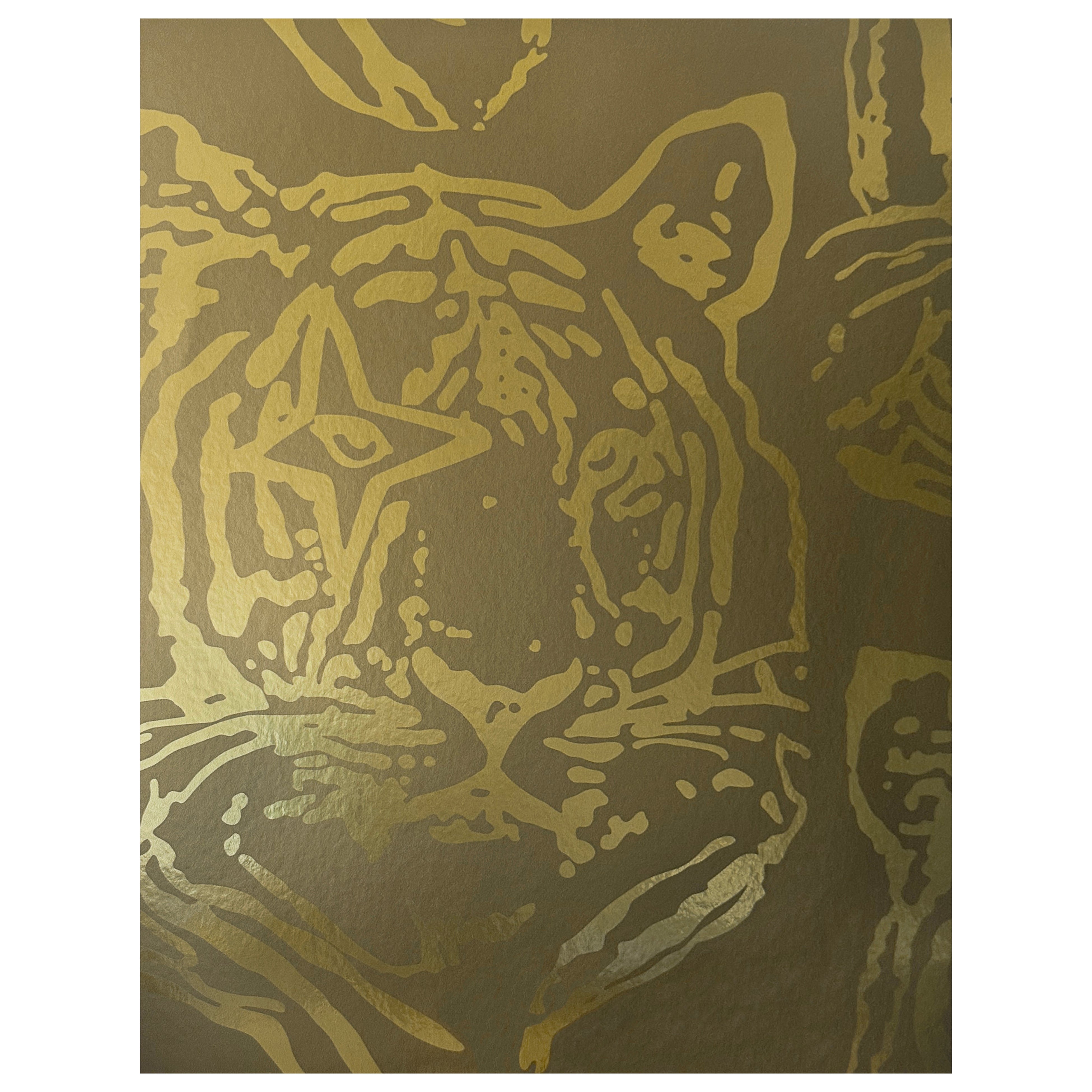 Star Tiger Metallic Typ II Wandteppich in vergoldetem (SAMPLE)