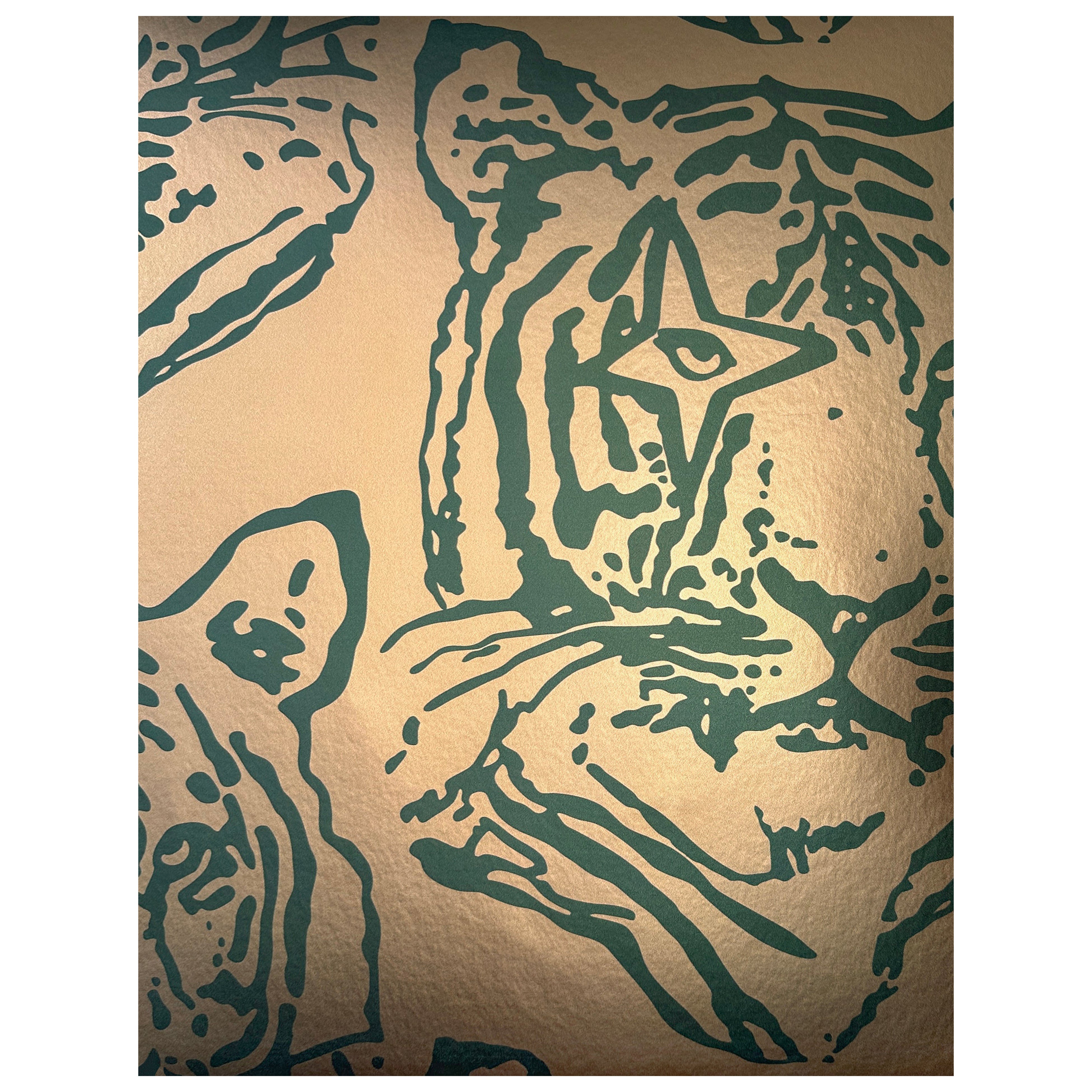 Star Tiger Metallic Typ II Wandteppich in Dschungel (SAMPLE)