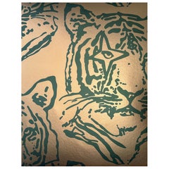 Star Tiger Metallic Type II Wallpaper in Jungle (SAMPLE)