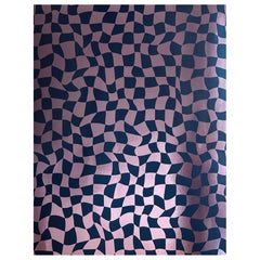 Warped Check Metallic Type II Wallpaper in Prismatic (SAMPLE)