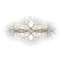 48"x25" Metal Wall Sculpture in Stainless, Bronze, and Brass #756