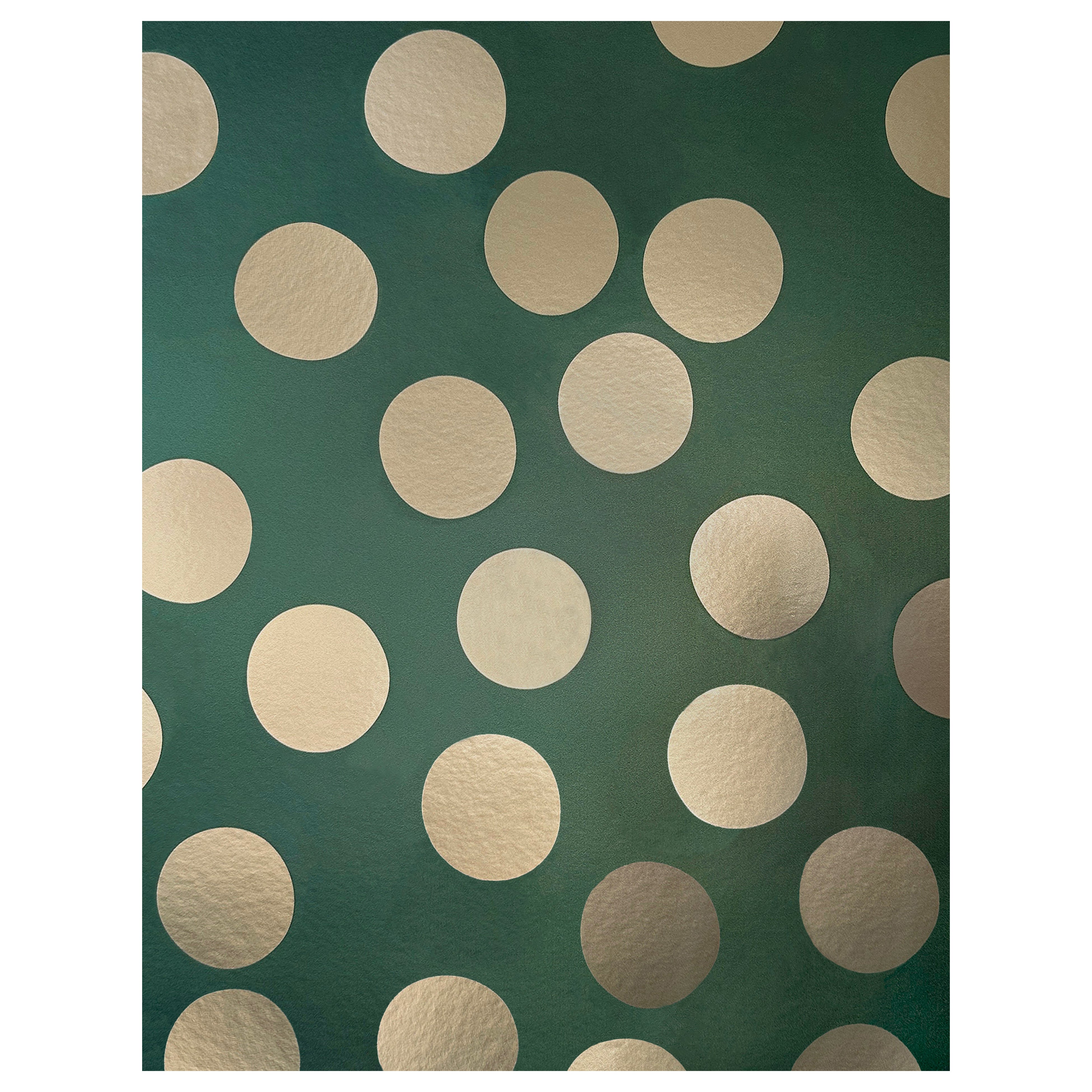 Ying Dot Metallic Typ II Wandteppich in Roku (SAMPLE)