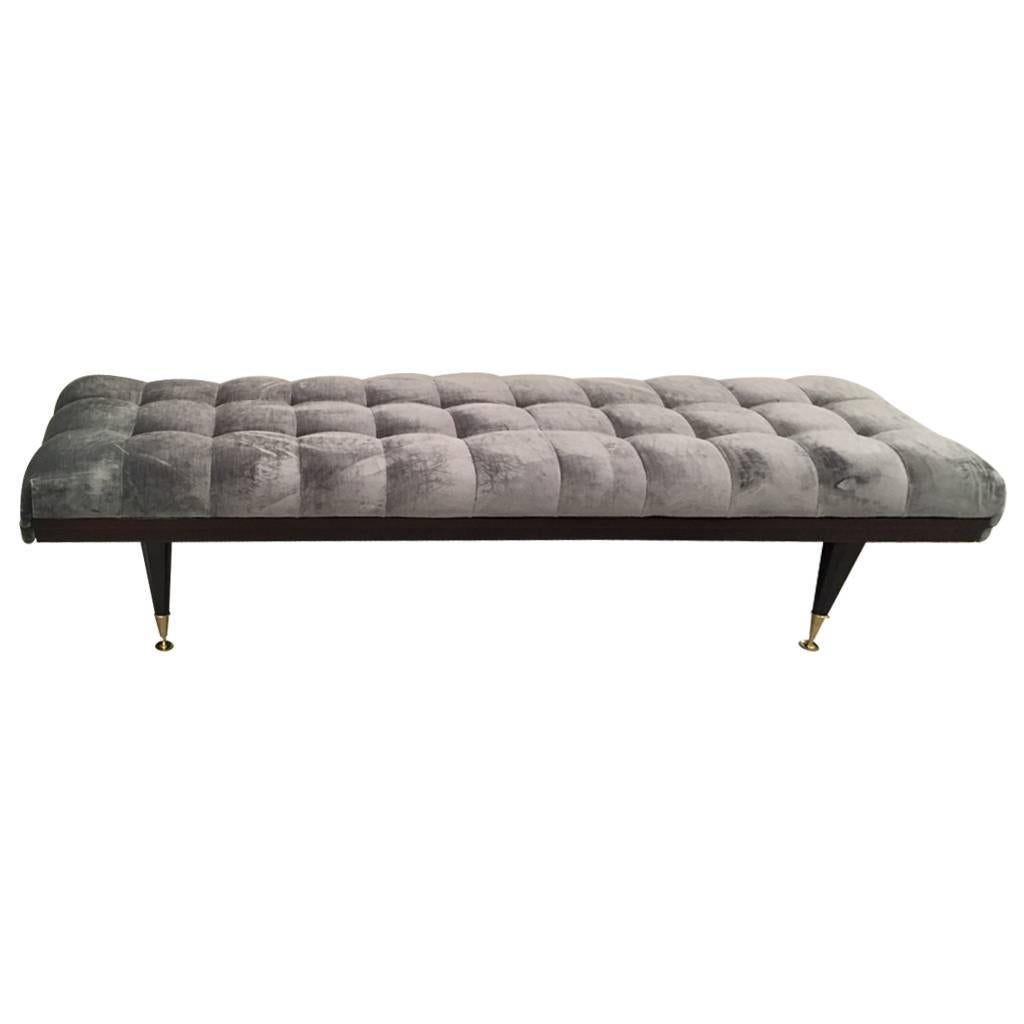 French Art Deco Exotic Bench, circa 1940s For Sale