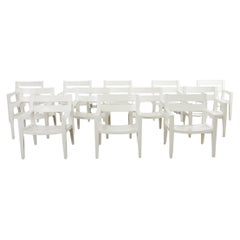 Conjunto de doce sillas de comedor Angela Adams para Weatherend Yacht Garden