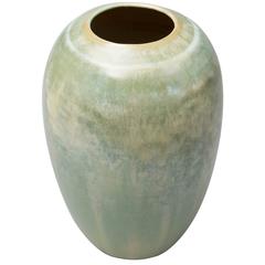 Contemporary, 2015 Green Celadon Vase, One of a Kind, Karen Swami