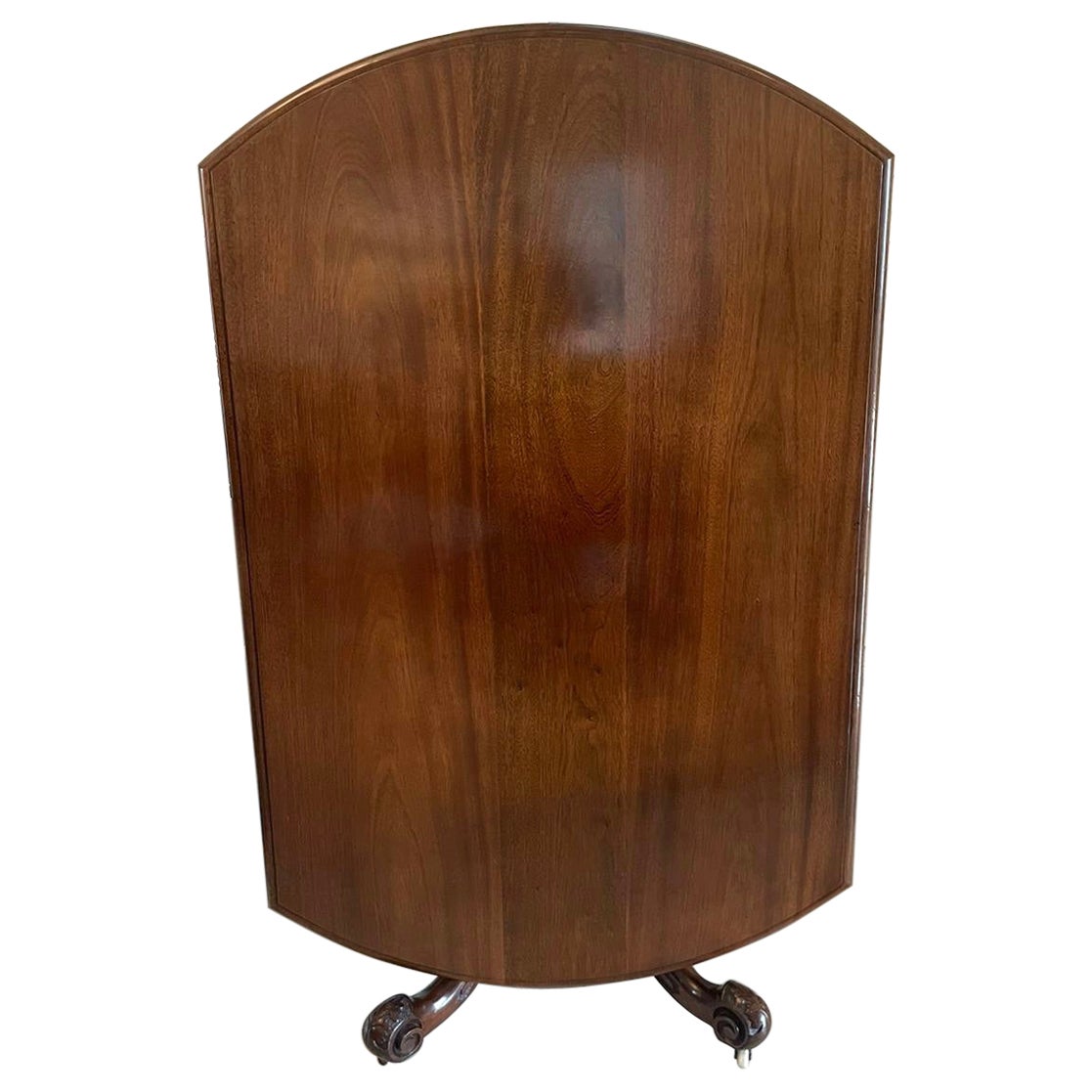Mesa de comedor antigua de caoba de calidad victoriana