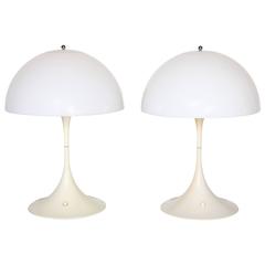 Pair of Panthella Table Lamps by Verner Panton Ed. Louis Poulsen, 1971